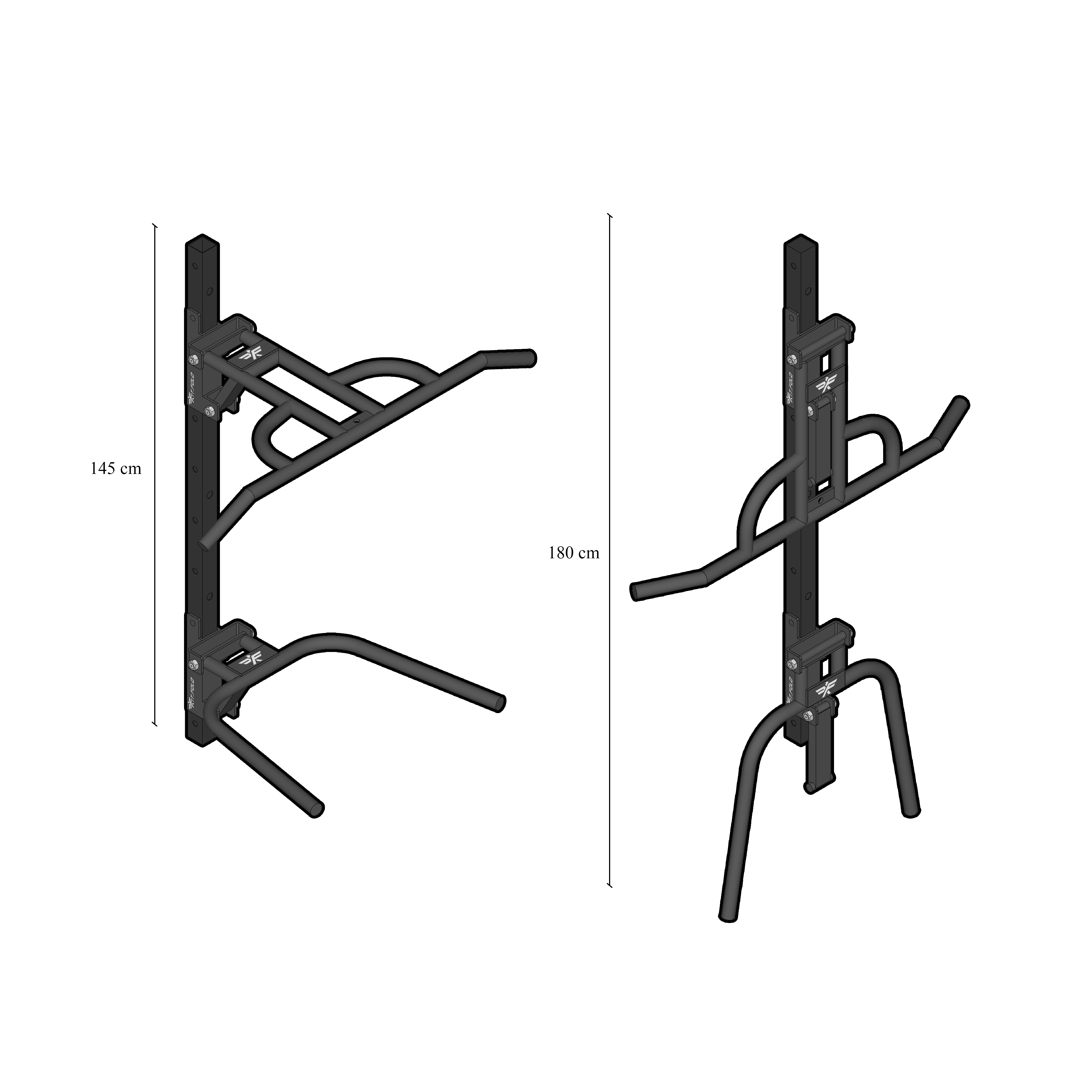 Rack AC de Fit.fold con dos brazos montados